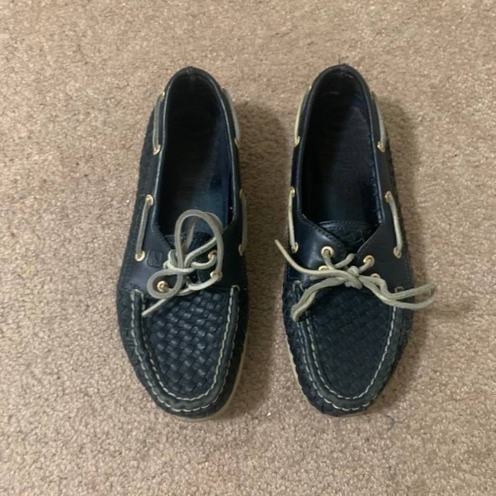 Sperry‎ Navy Blue Boat Shoes Size 8M